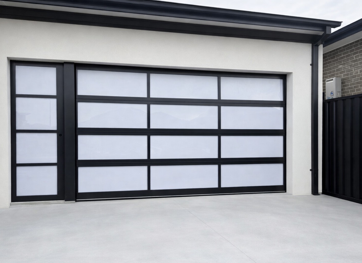 Acrylic garage door install 11