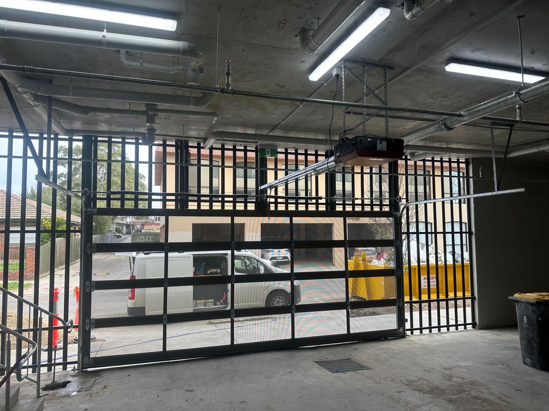 Commercial garage door install 2