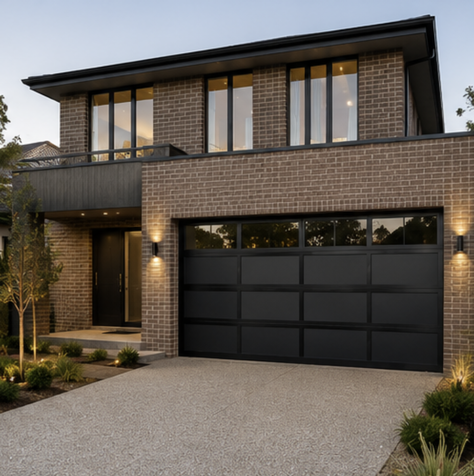 Custom garage door detail manufactured in Melbourne