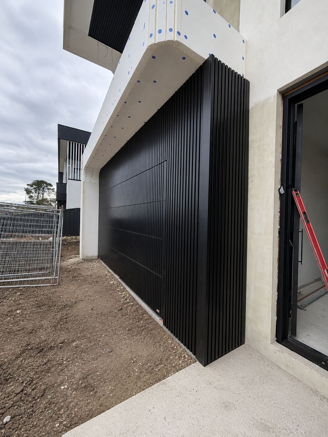 Flushmount garage door install 7