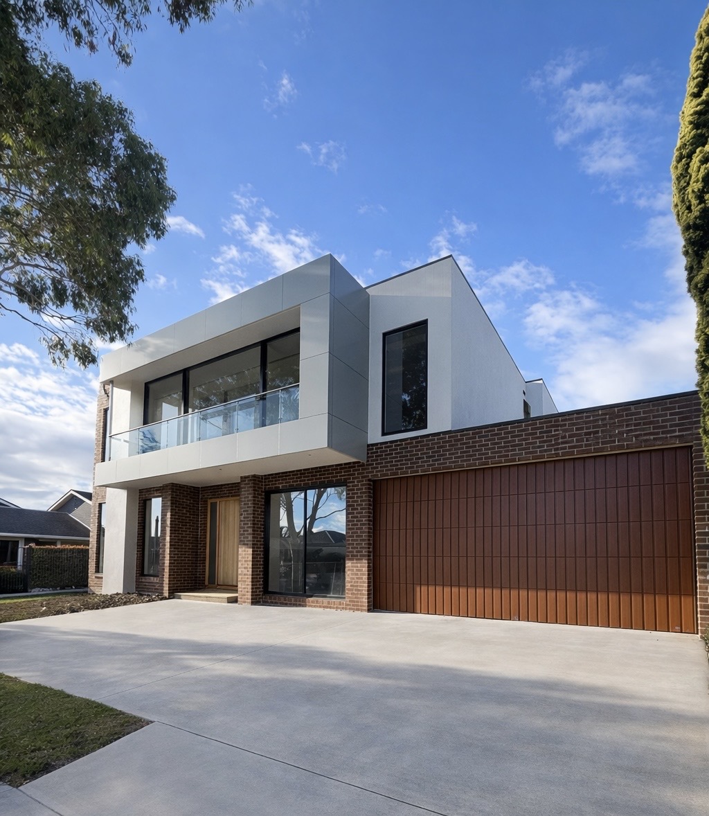 Custom Cladded Panel garage door by Melbourne Doors and More