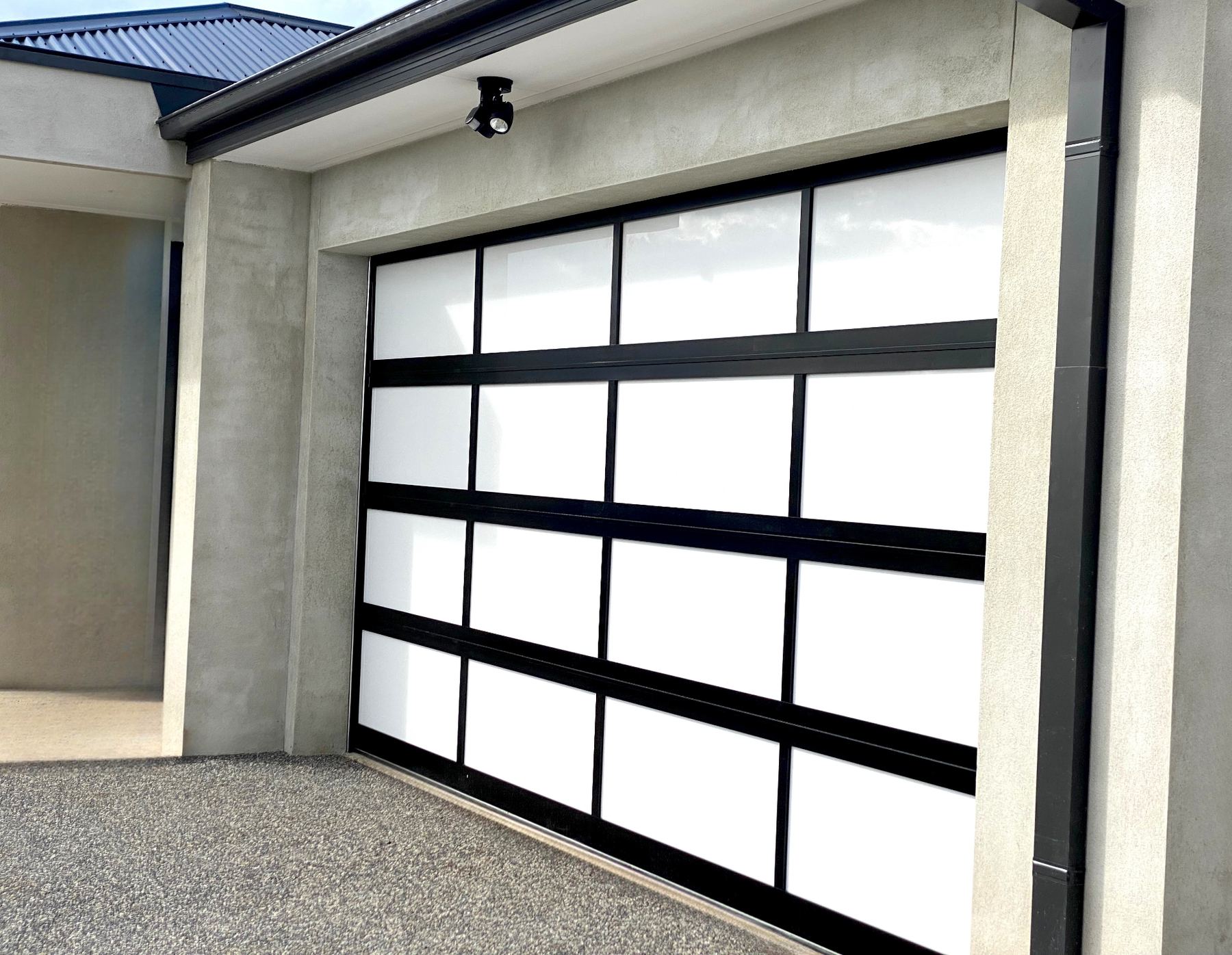 Acrylic garage door install 3