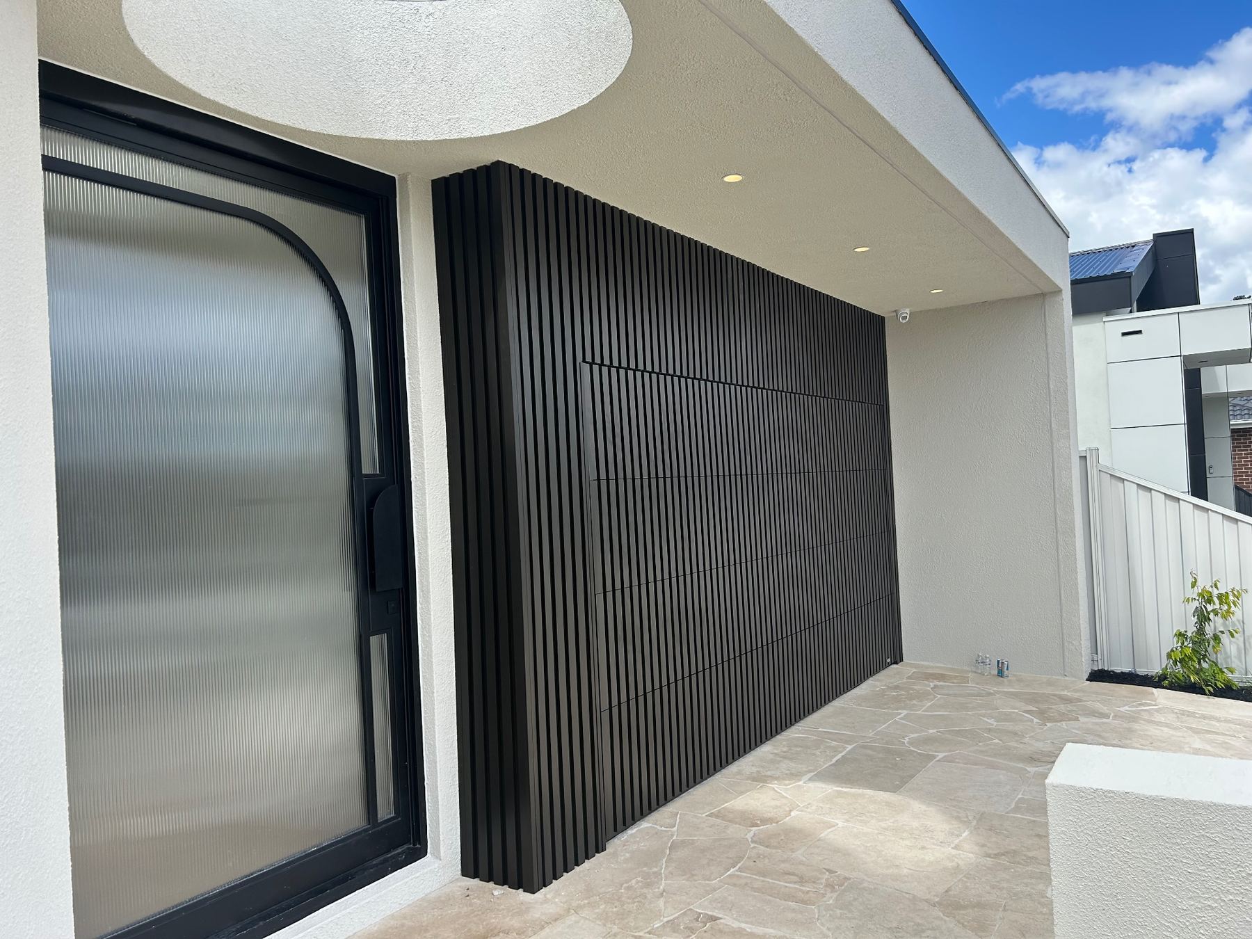 Flushmount garage door install 4