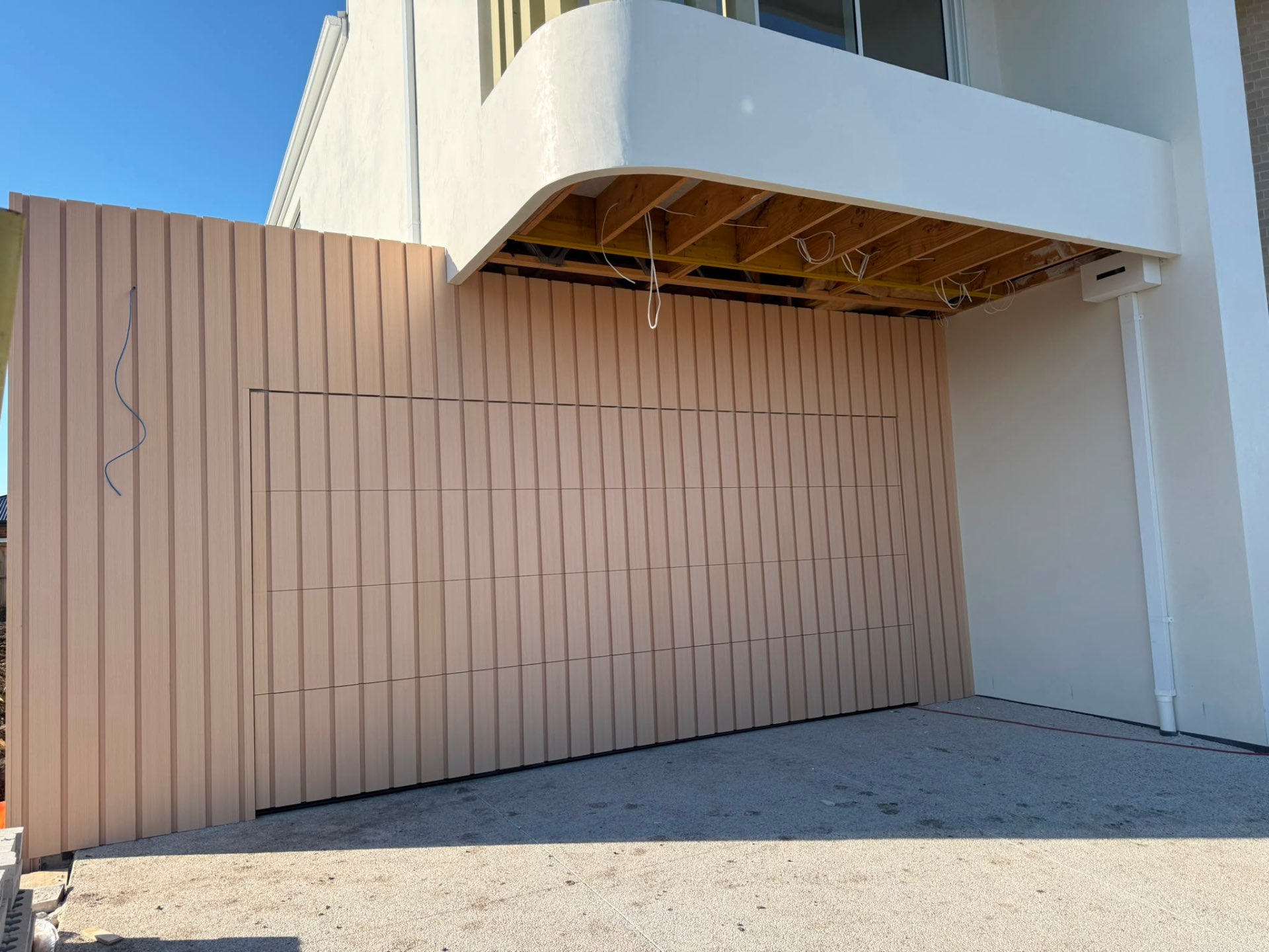 Flushmount garage door install 3